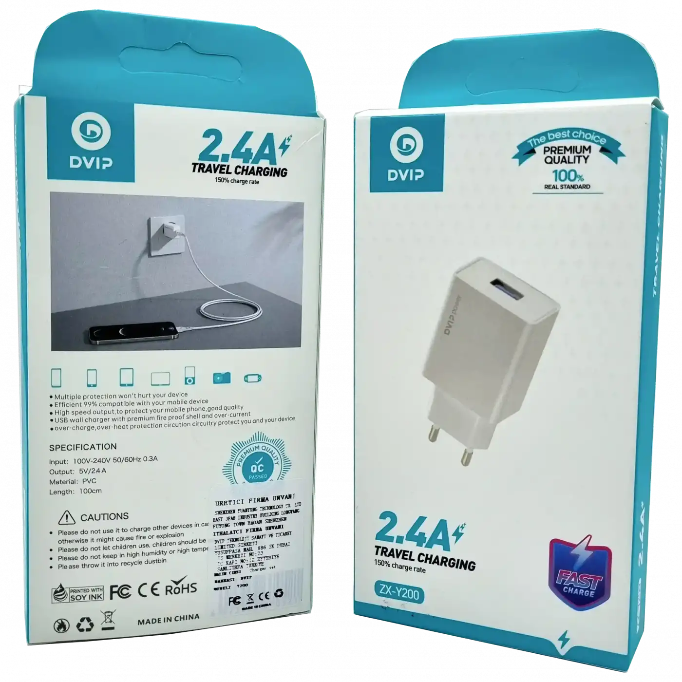 2.4A Usb Şarj Başlığı Dvıp ZX-Y200