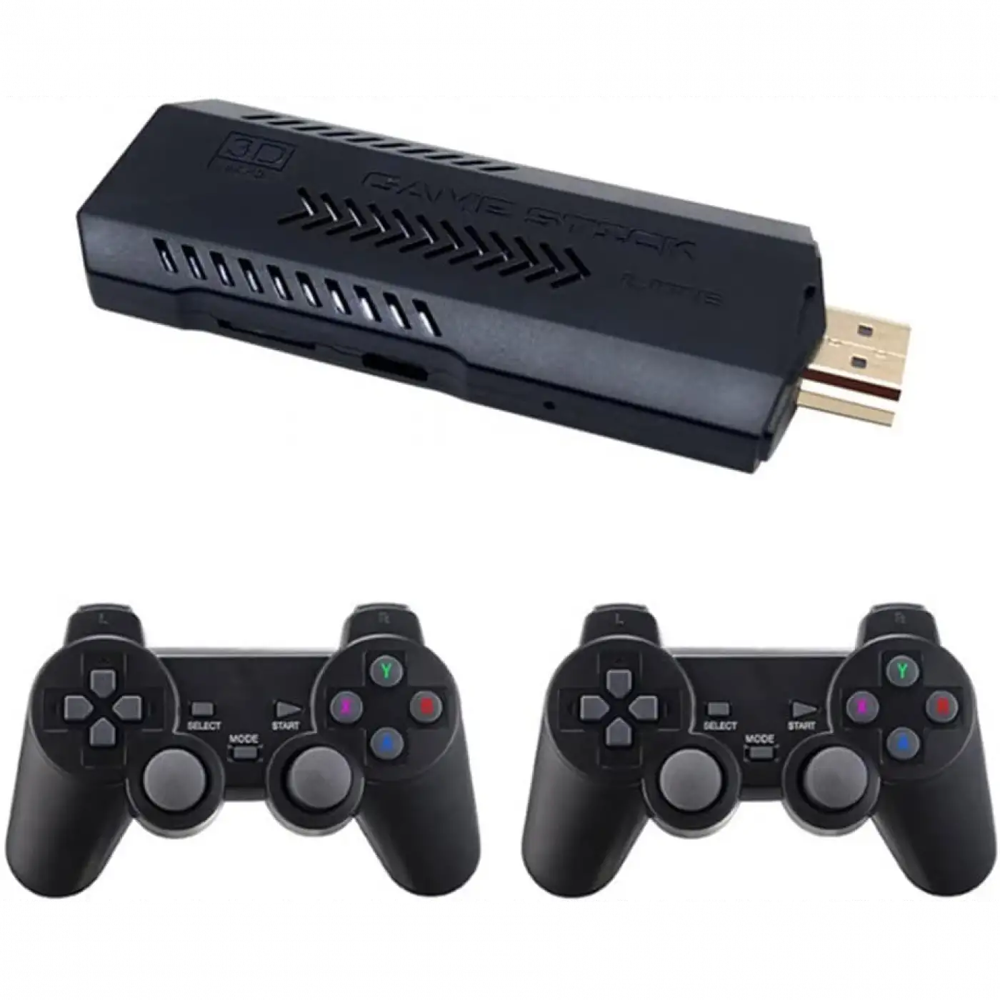 2.4g Kablosuz Denetleyici Hd 4K Hd Video 2 Kollu Oyun Konsolu Oyun Seti