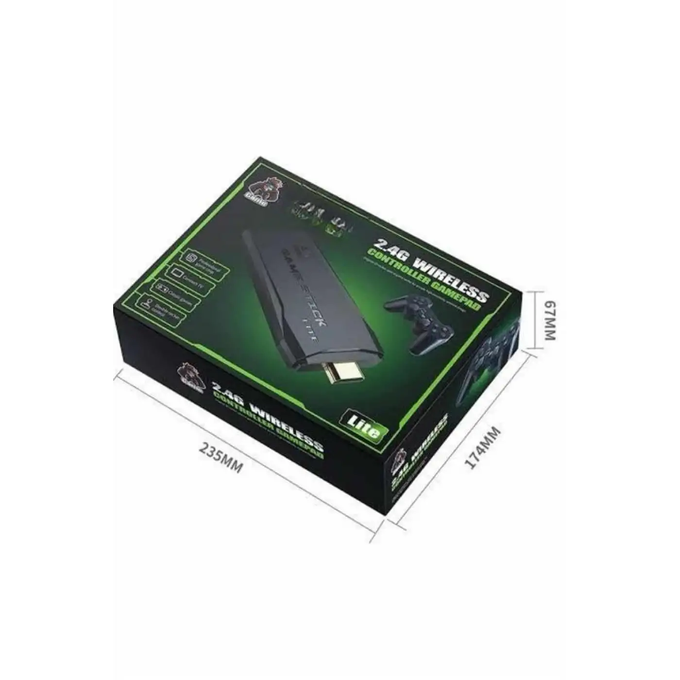 2.4g Uyumlu Kablosuz Çift Kol Atari Retro 20000 Oyun Game Stick