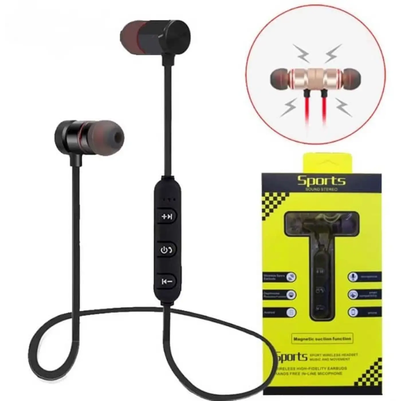 25 Saat Boyun Askılı Mıknatıslı Sport Bluetooth Kulaklık HOPPUP HP-03