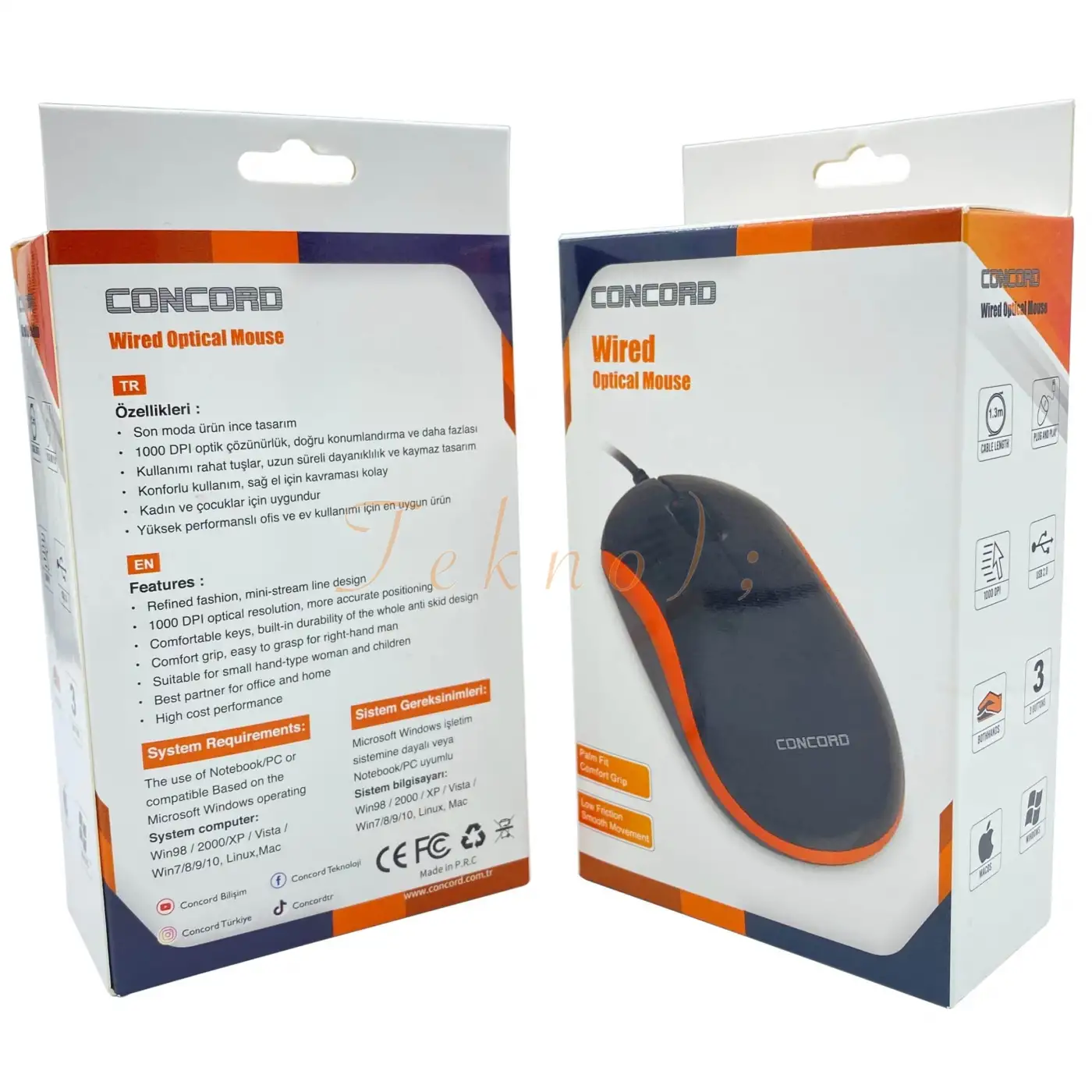 2.5” USB 3.0 / 6 Gbps Sata Harddisk Hdd Kutusu Concord C-855