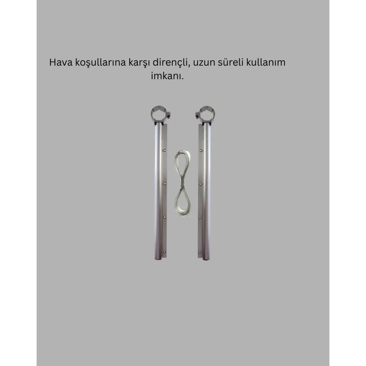 25x60 cm Çamaşır Askılığı Kare Balkon Demiri İçin Dayanıklı Tasarım