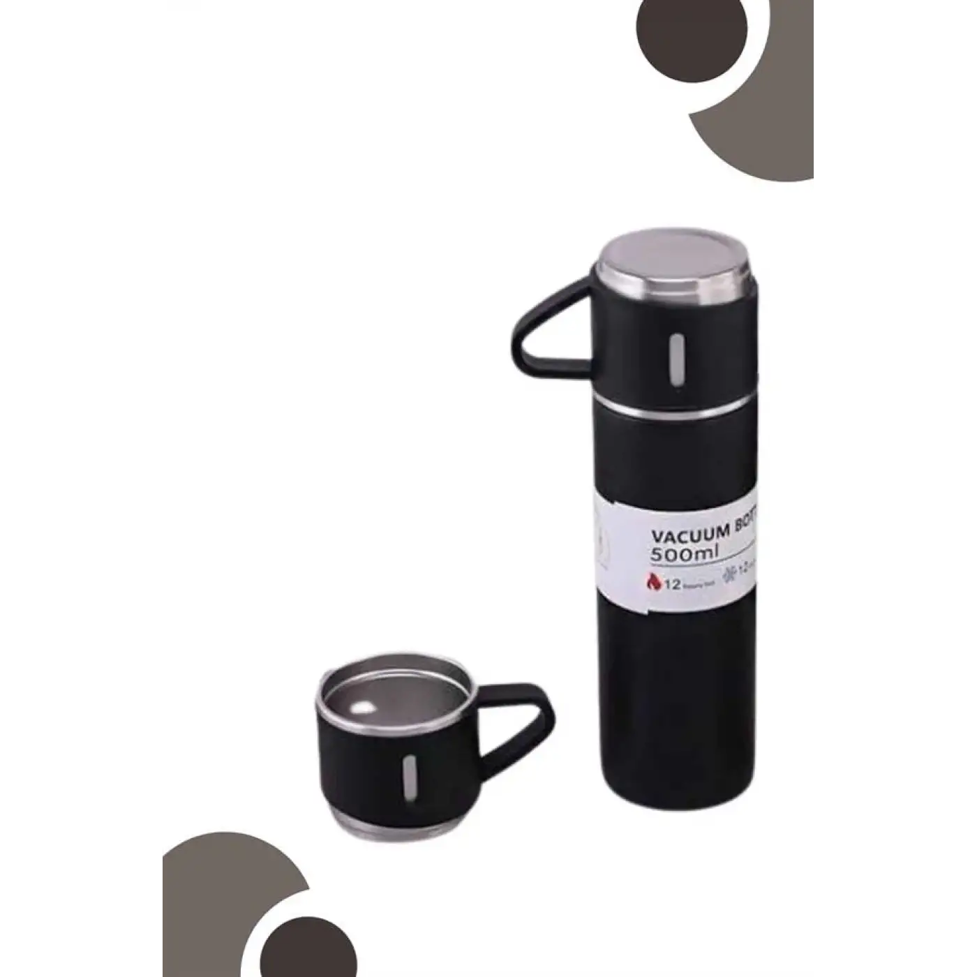 3 Bardaklı Termos Seti Anneler Gününe Özel Hediye Taşınabilir Sızdırmaz Isı Koruyucu