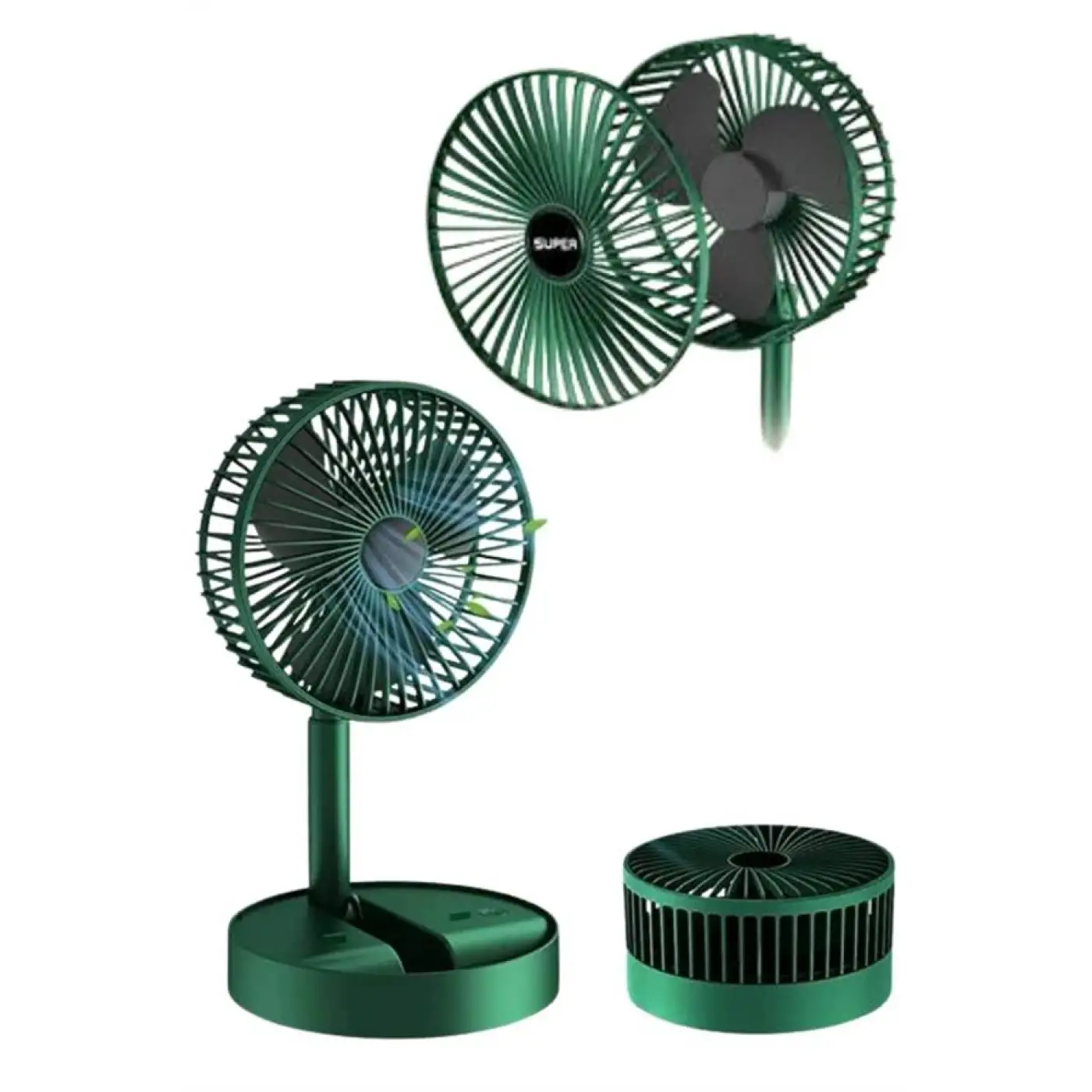 3 Kademe Hız Ayarlı Vantilatör Telefon Standlı Şarjlı Katlanabilir Soğutucu Pervane