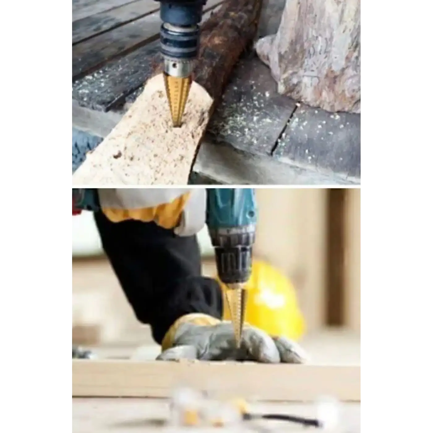 3 Parça Kademeli Matkap Ucu Paslanmaz Uç Alüminyum Sac Demir Delme Seti