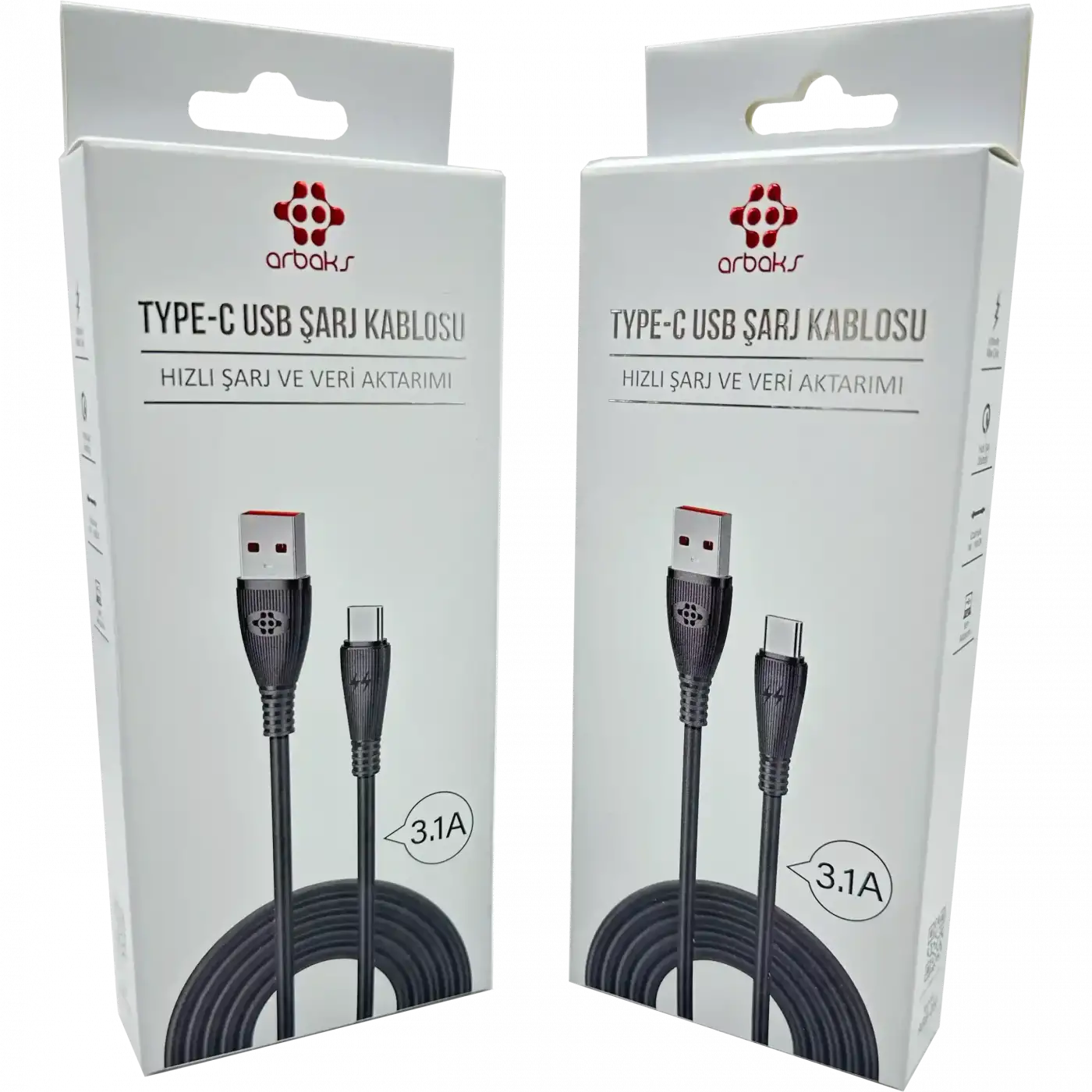 3.1A TYPE-C Şarj Kablosu Arbaks ARB-51