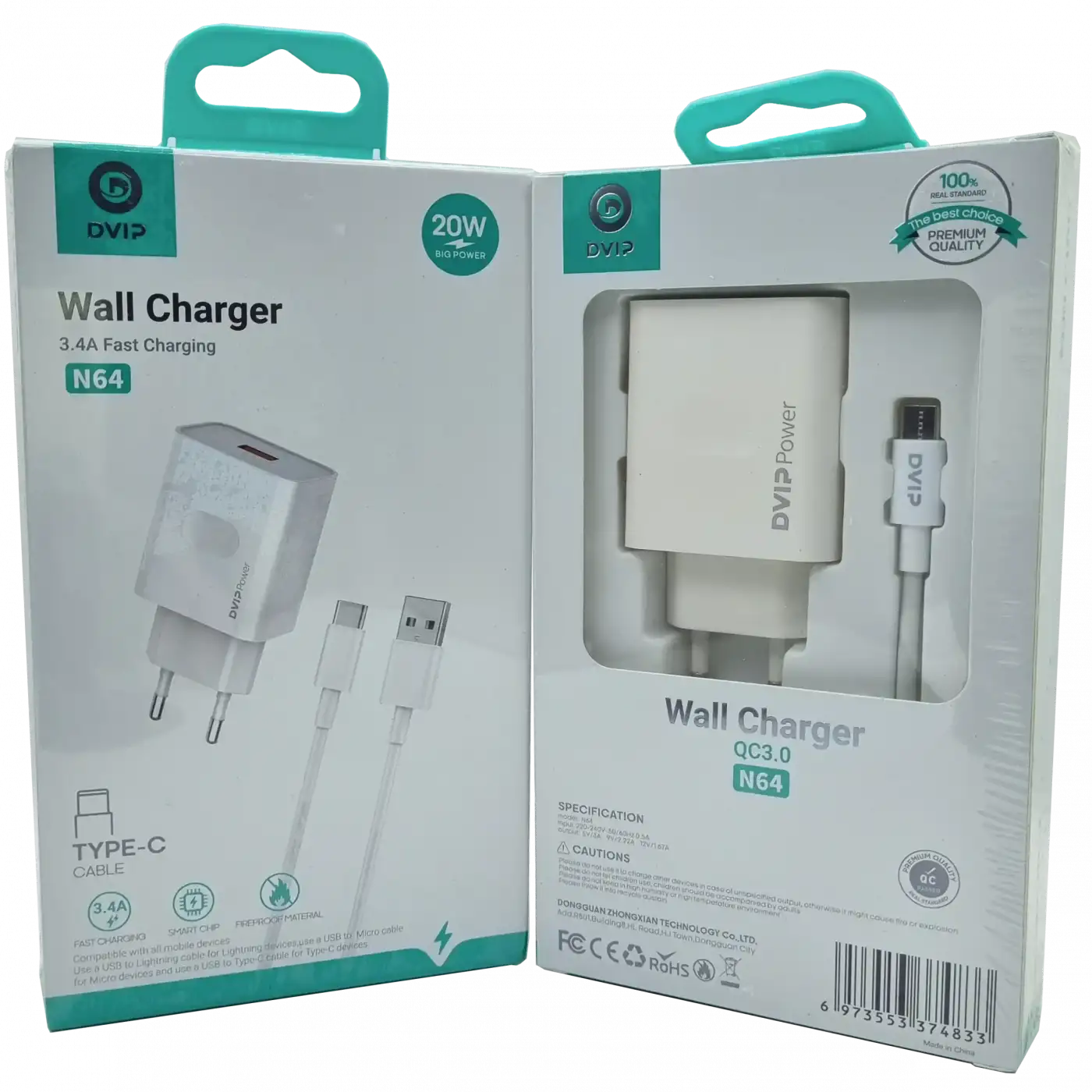 3.4A QC3.0 Usb Type-C Şarj Aleti DVIP N64