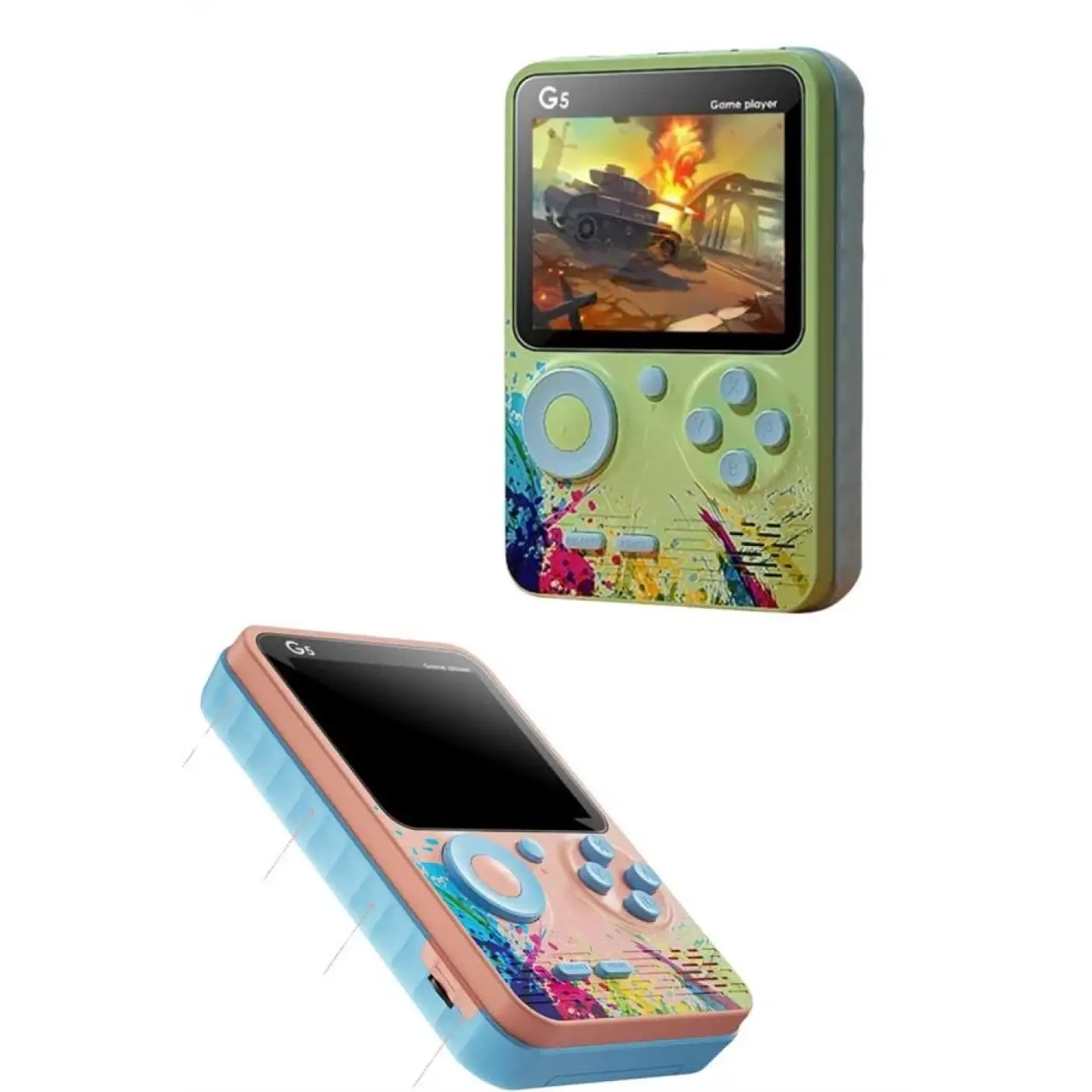 3.5 İnç Klasik Retro LCD Ekran 500 Oyunlu Oyun Konsolu Taşınabilir