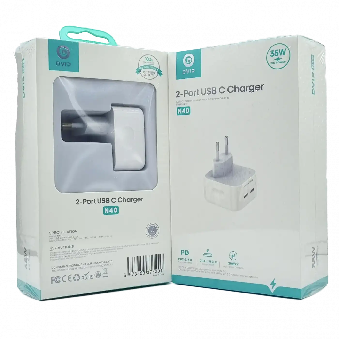 35W PD Çift Girişli Şarj Başlığı DVIP N40