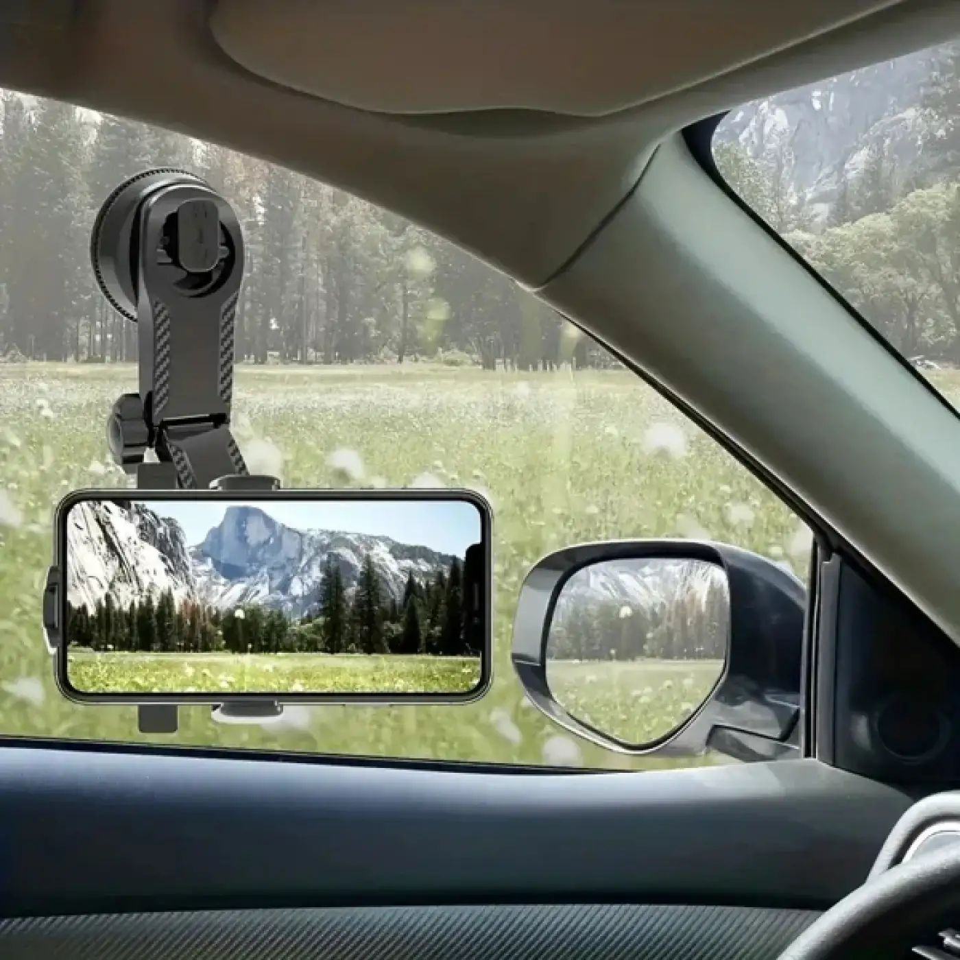 360 Derece Dönebilen Vakumlu Araç Telefon Tutucu