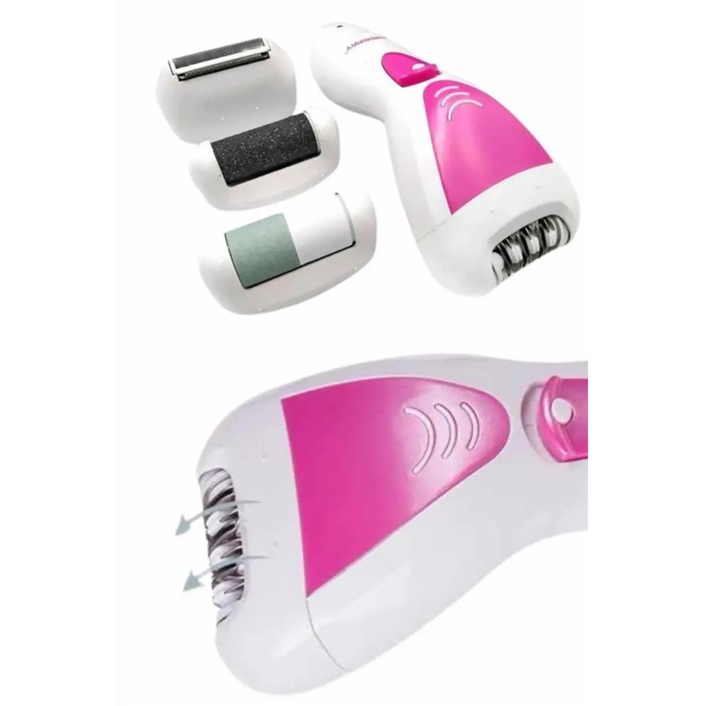 4 Başlıklı Bakım Cihazı Epilatör Tüy Alma Makinesi Topuk Törpüsü