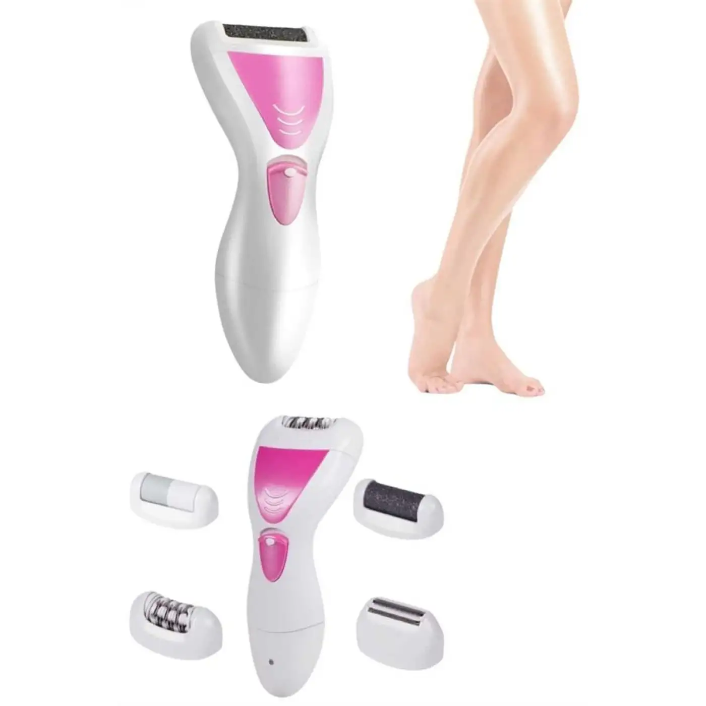 4 Başlıklı Lazer Öncesi Kısaltma Epilasyon Aleti Epilatör Çok Amaçlı