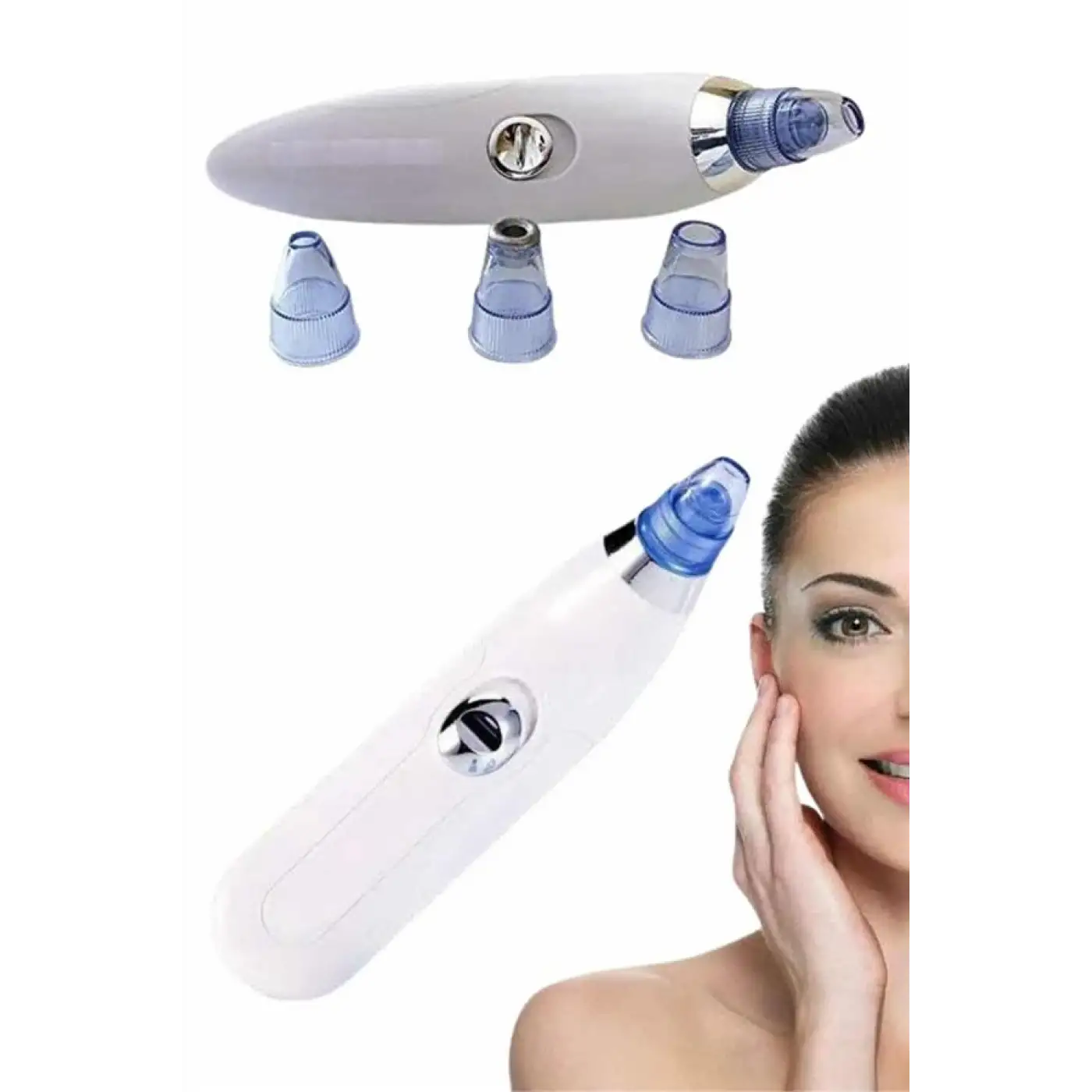 4 Başlıklı Pilli Vakumlu Siyah Nokta Temizleyici Akne Ve Sivilce Önleyici