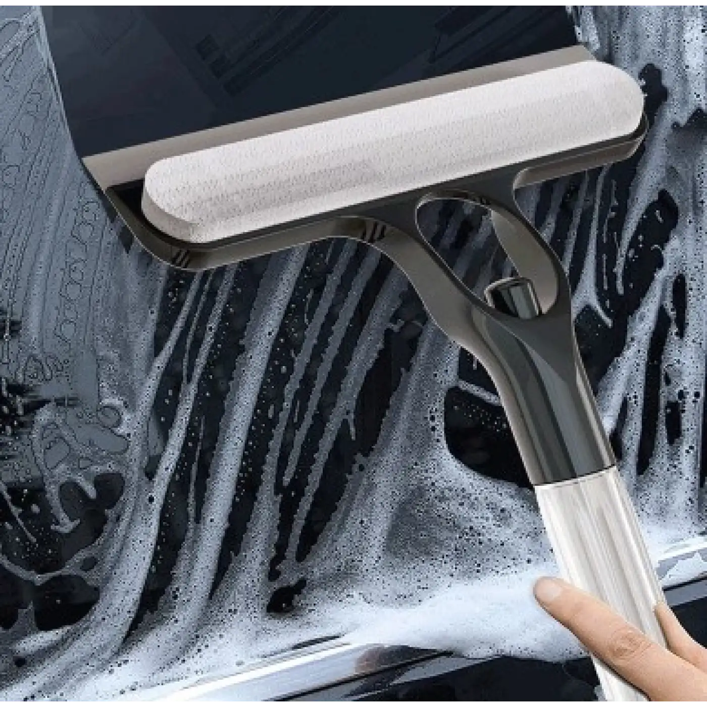 4 in 1 Spreyli Çek Çekli Camsil ve Fırça Atı