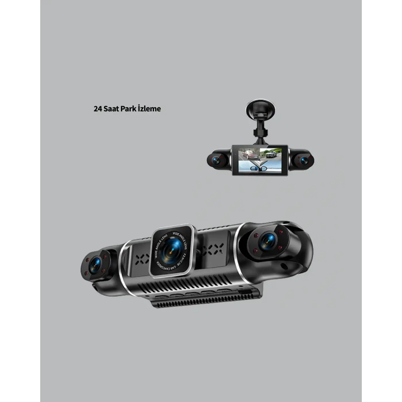 4 Kameralı Araç İçi Kamera 1080P GPS Takip WiFi Gece Görüşlü