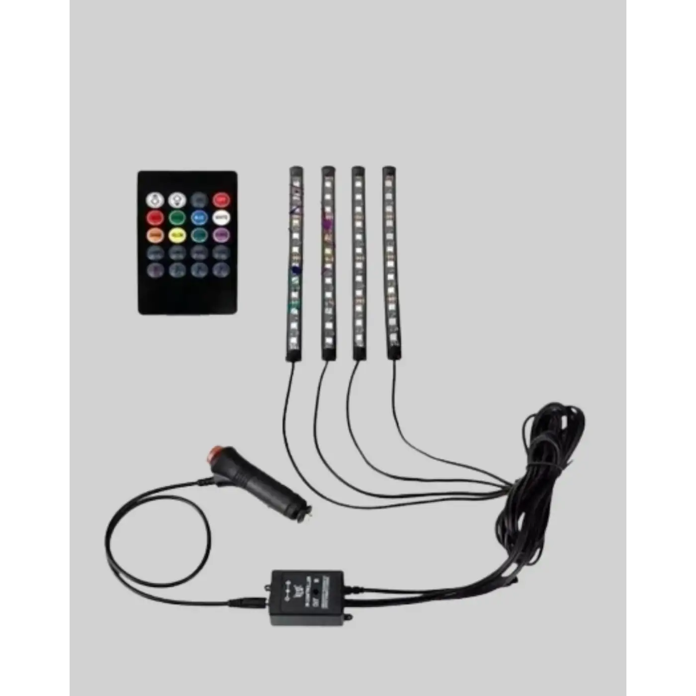 4 Parça RGB LED Araç İçi Aydınlatma Sistemi