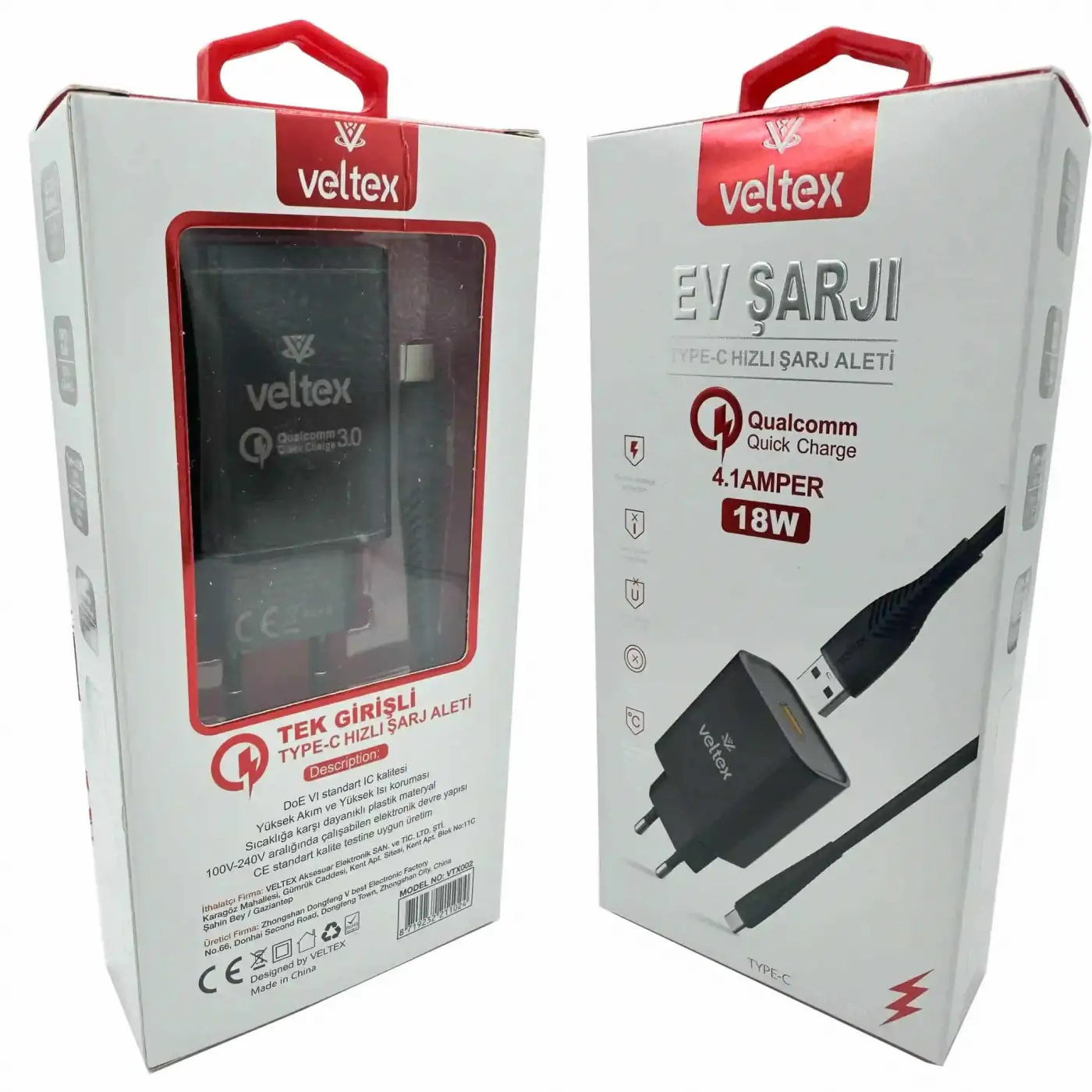 4.1A 25W QUATRO QC3 Hızlı Şarj Cihazı Başlığı ARB-015