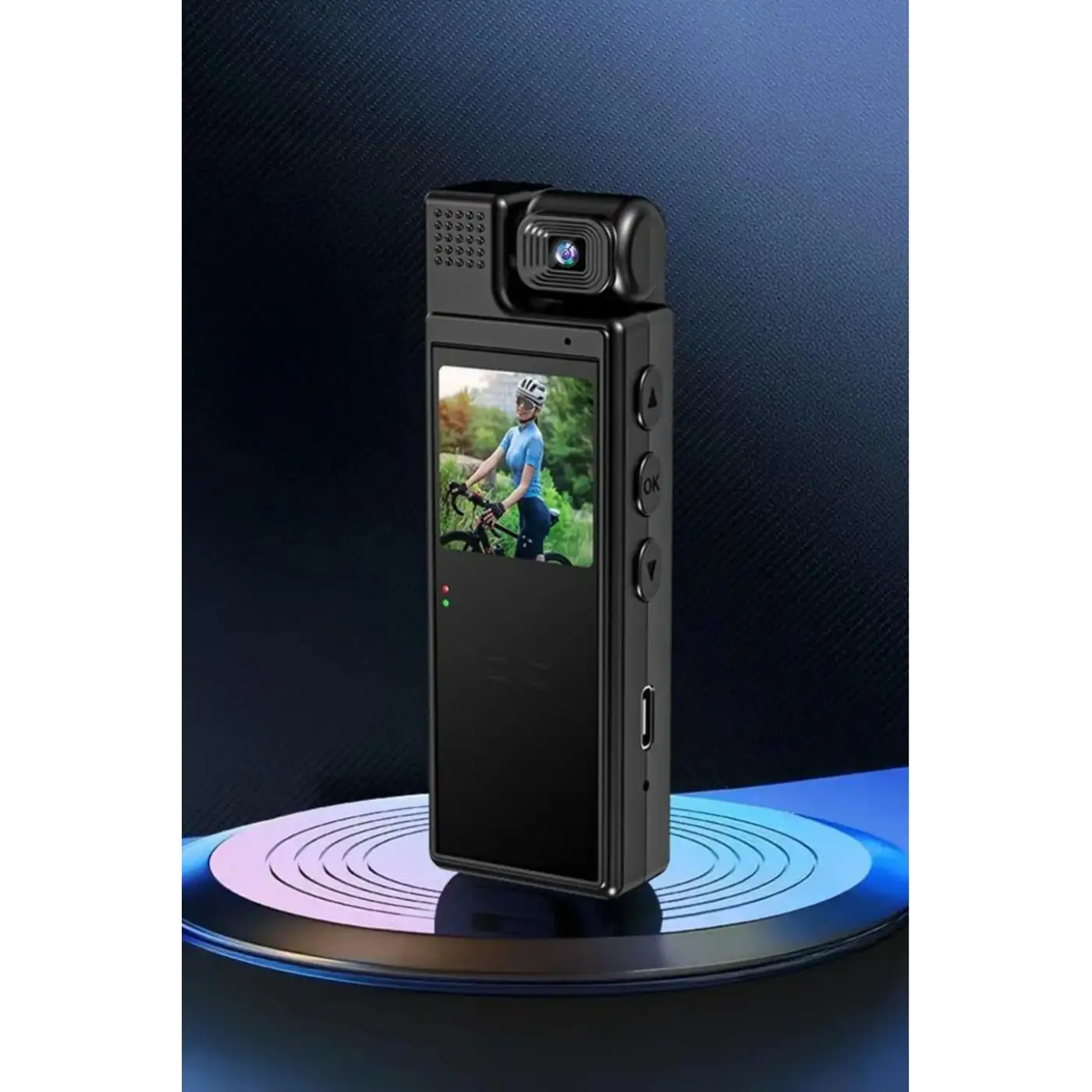 4k 180 Derece Vücut Kamerası Wifi Gece Görüşlü Aksiyon Kamerası