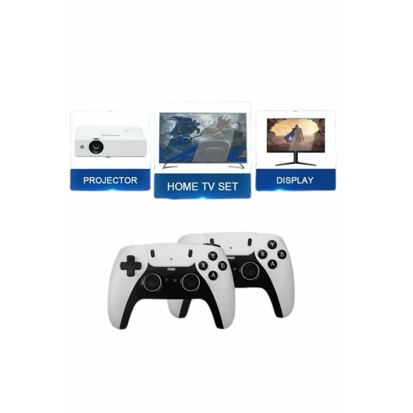 4k Kablosuz Çift Kol Retro Oyunlar 20000 Oyunlu Atari