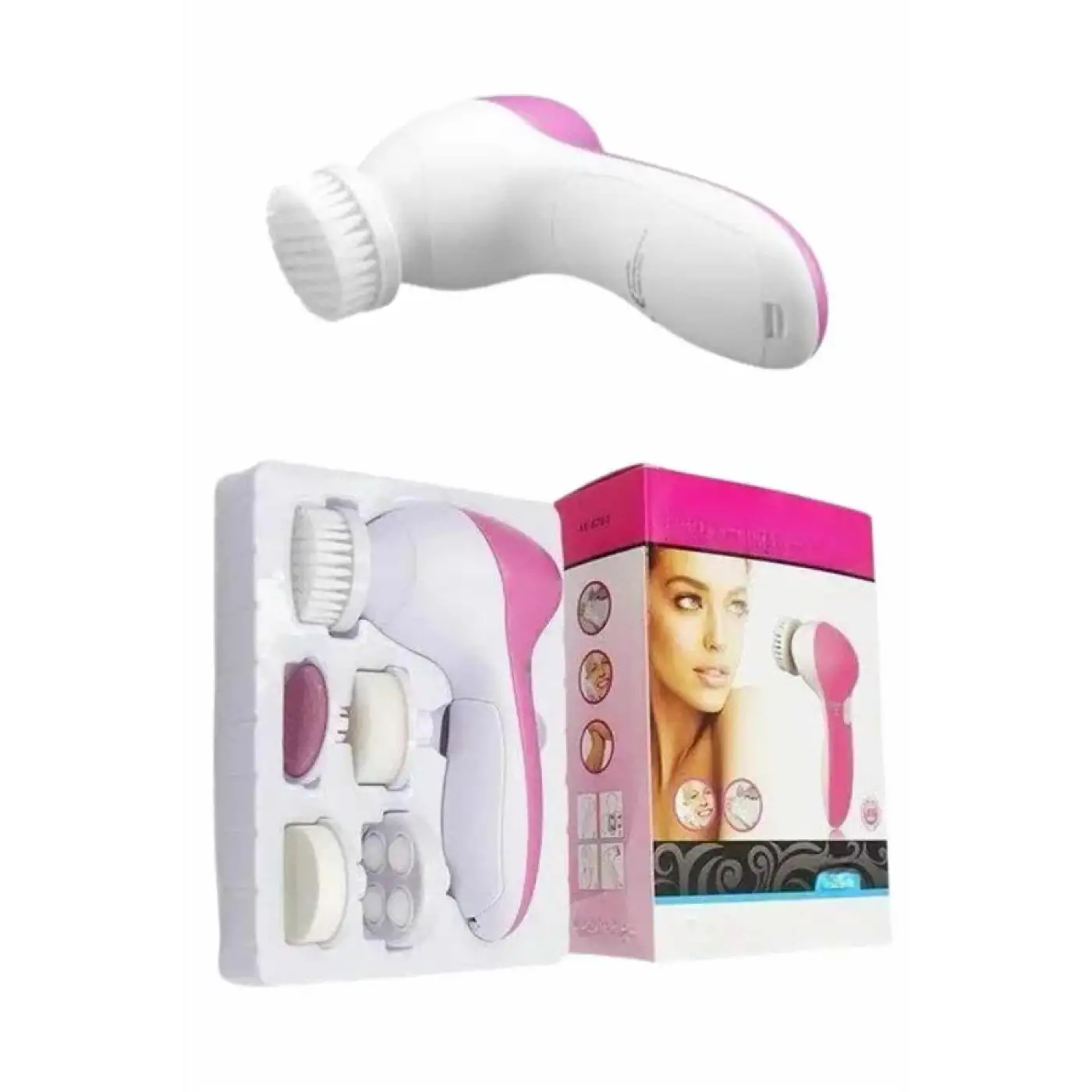 5 Başlıklı Titreşimli Cilt Temizleme Seti Canlandırıcı ve Onarıcı