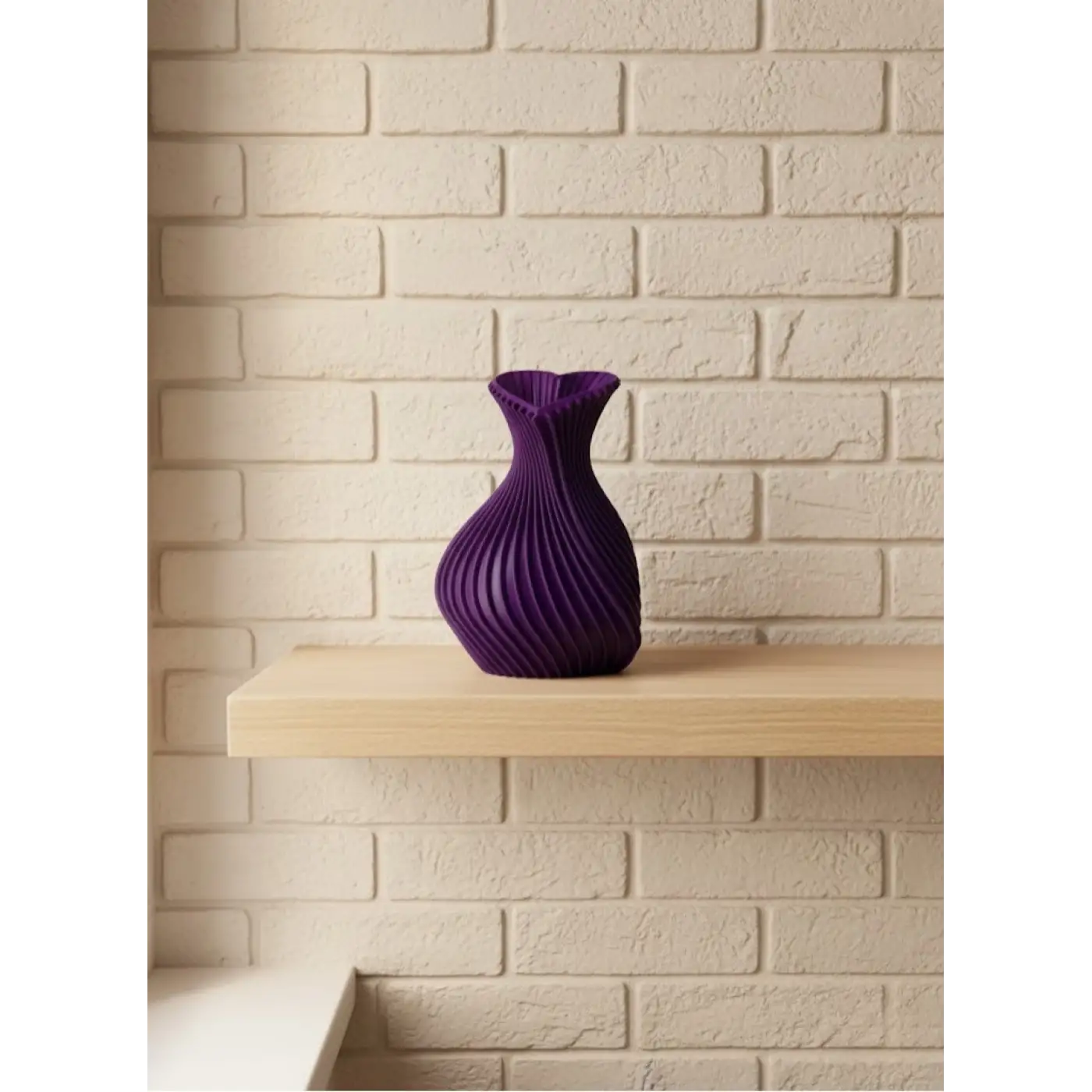 5 cm Mor Kalp Formlu Mini Vazo Modern Mini Dekor Ürünü