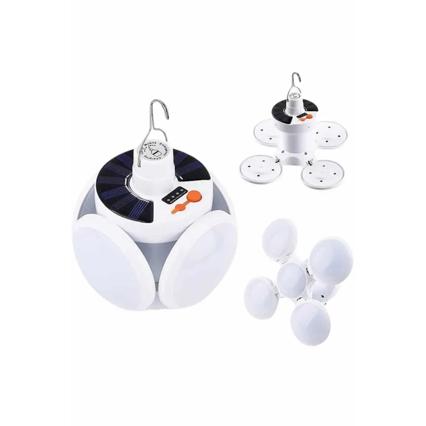 5 Kanatlı Bahçe Aydınlatma Led Askılı Solar Güneş Enerji Usb Sarjlı