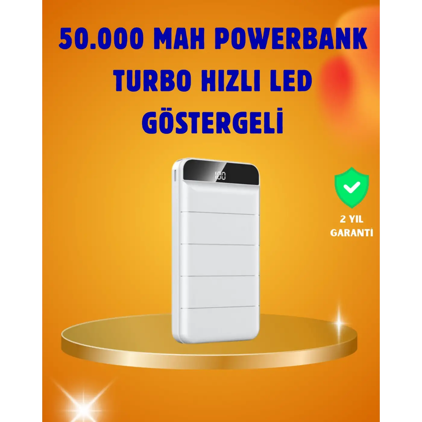 50000mAh LED Göstergeli Taşınabilir Şarj Cihazı
