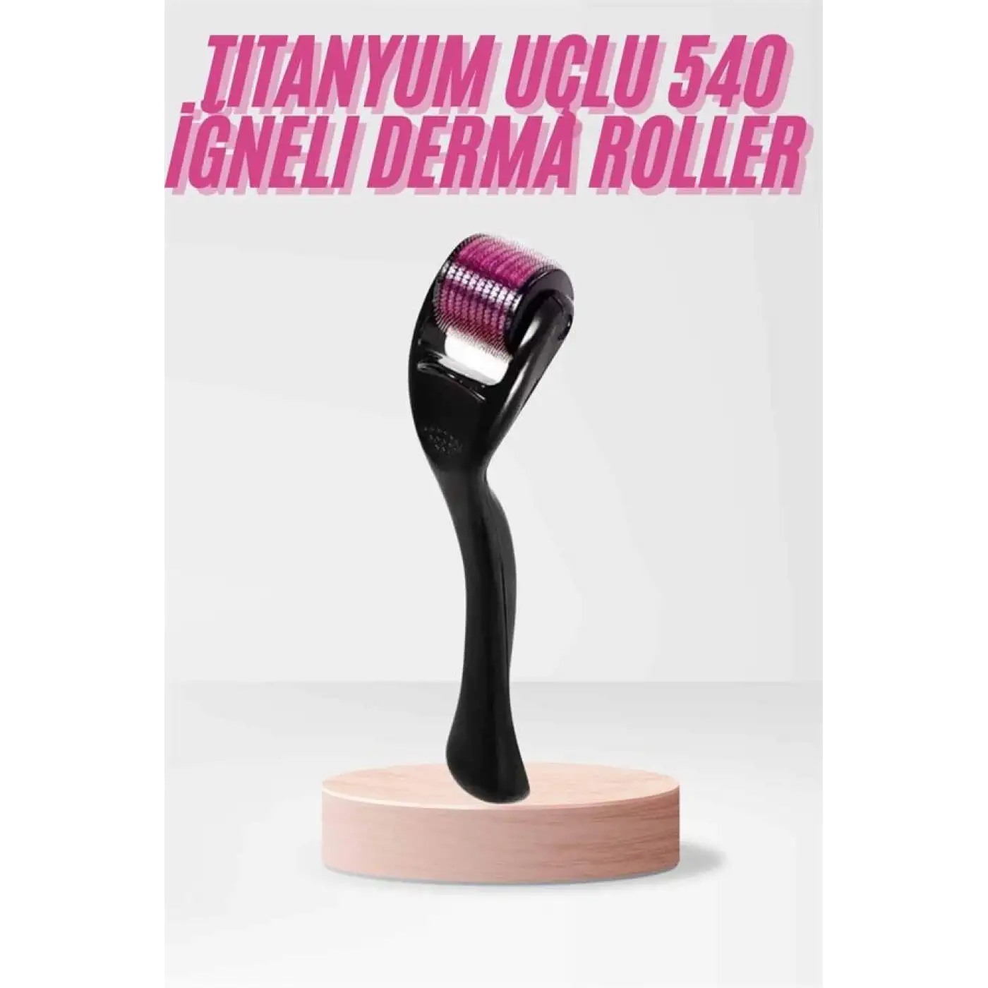 540 Iğneli Derma Roller 1Mm Titanyum Uçlu Saç Kaş Serum Kullanımına Uygun