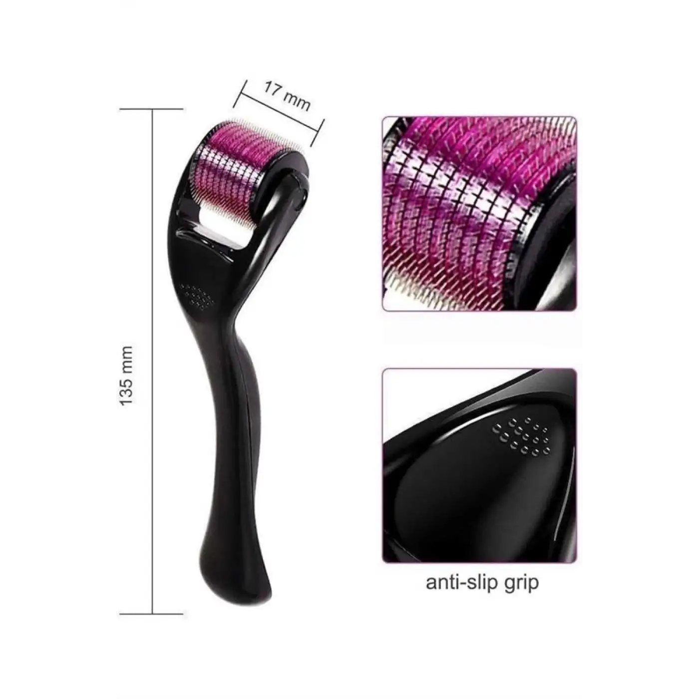 540 Iğneli Derma Roller 1Mm Titanyum Uçlu Saç Kaş Serum Kullanımına Uygun