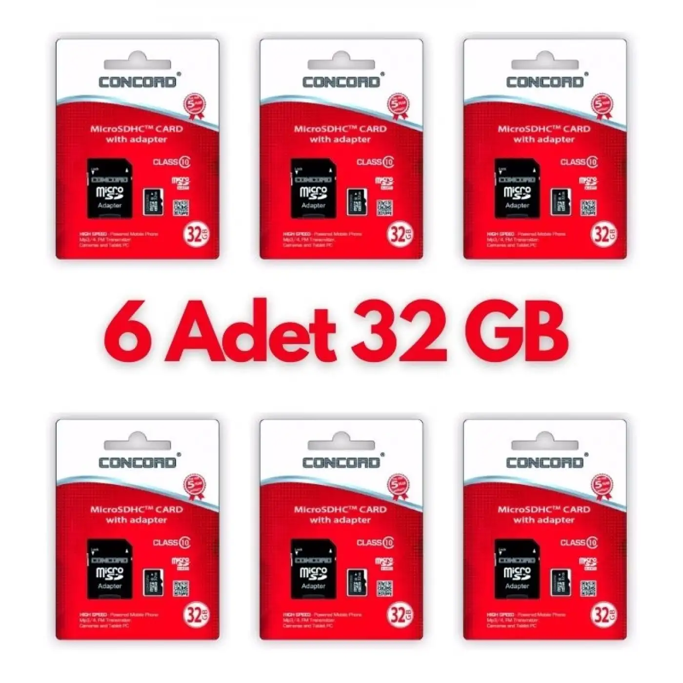 6 Adet Ultrahız 32gb Micro Sd Hafıza Kartı: Yüksek Performans ve Geniş Depolama Kapasitesi