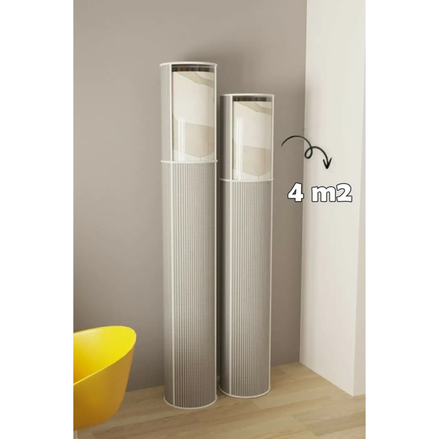 6 Lı Hava Geçiren Özellikli Pvc Pencereli Halı Kılıfı Hurcu (4 M2)