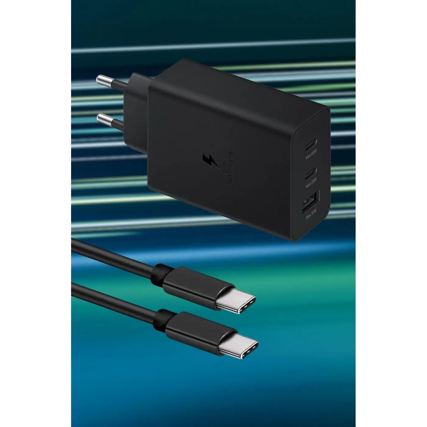 65w Hızlı Şarj Edebilen Type C Uçlu Şarj Aleti