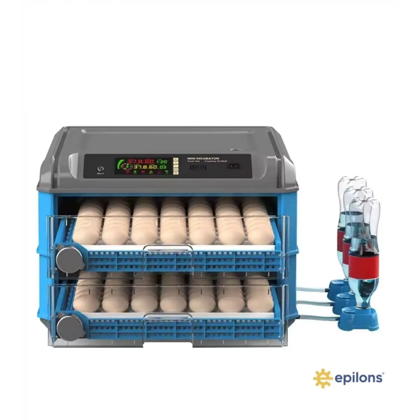 Tam Otomatik 128 Yumurta Kapasiteli Kuluçka Makinesi - Civciv Kaz Hindi Ördek Yetiştiriciliği Wifi Kamera Hediyeli