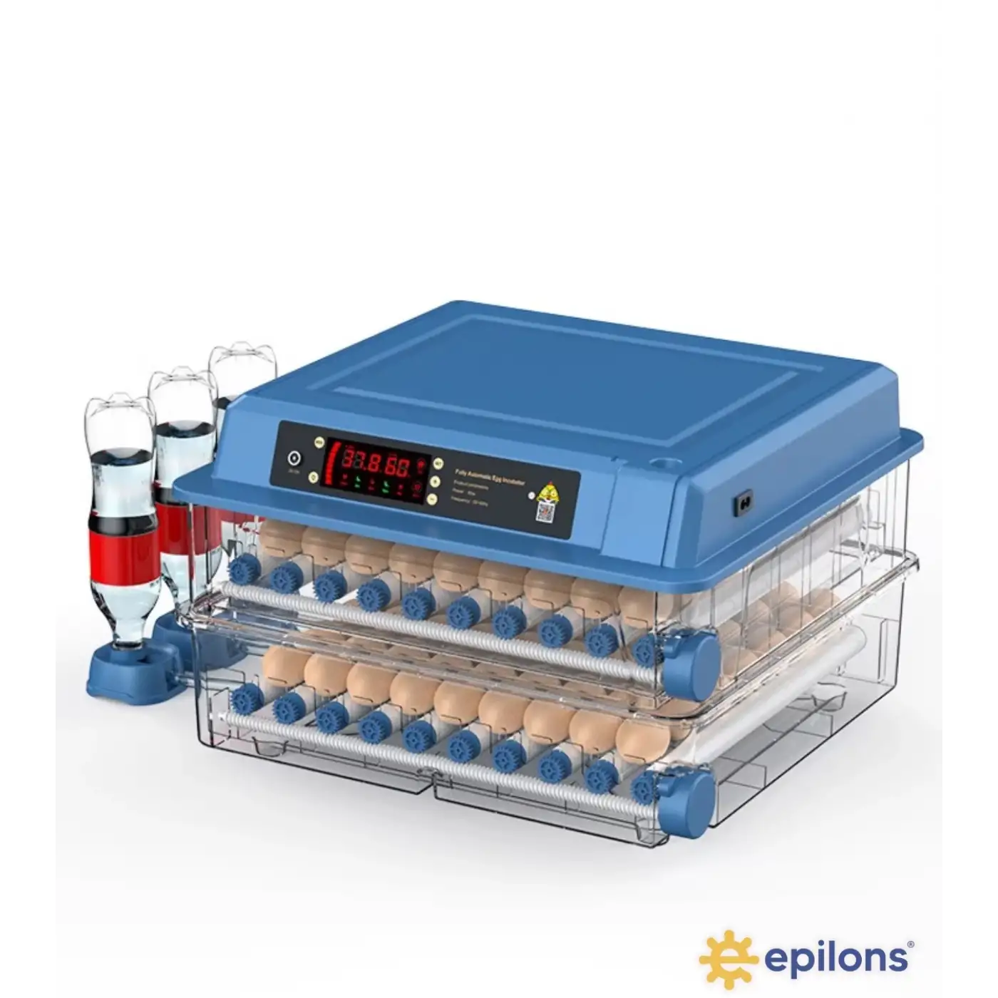 120 Yumurta Kapasiteli Tam Otomatik Kuluçka Makinesi - Civciv, Kaz, Hindi ve Ördek Yetiştiriciliği Epo-W120 Yedek Motorlu