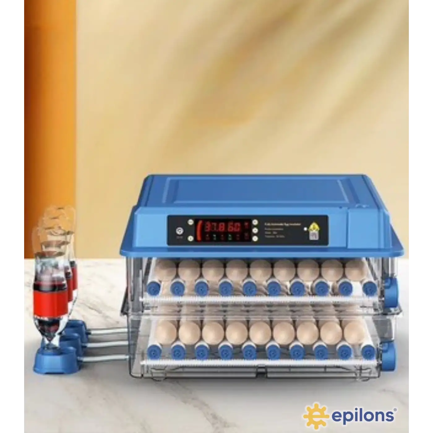 120 Yumurta Kapasiteli Tam Otomatik Kuluçka Makinesi - Civciv, Kaz, Hindi ve Ördek Yetiştiriciliği Epo-W120 Yedek Motorlu