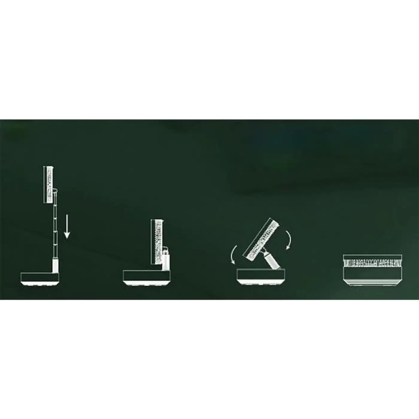 Teleskopik Fan Vantilatör 4 Modlu Şarjlı Katlanabilir Yükseltilebilir Taşınabilir Serinletici Portatif Masa Vantilatörü