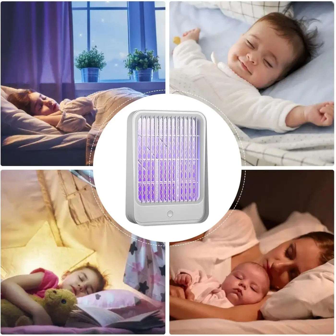 Elektrikli Sinek Kovucu USB Şarjlı Sessiz ve Etkili Led Işıklı Kapan