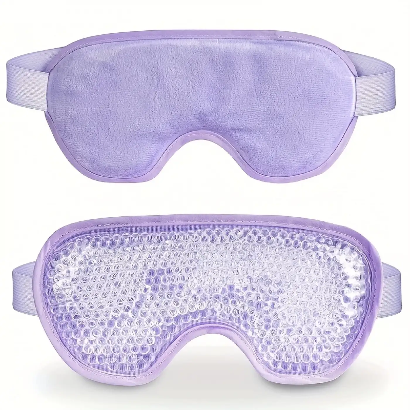 Sıcak Ve Soğuk Boncuklu Buz Jeli Terapi Göz Maskesi (Mor)