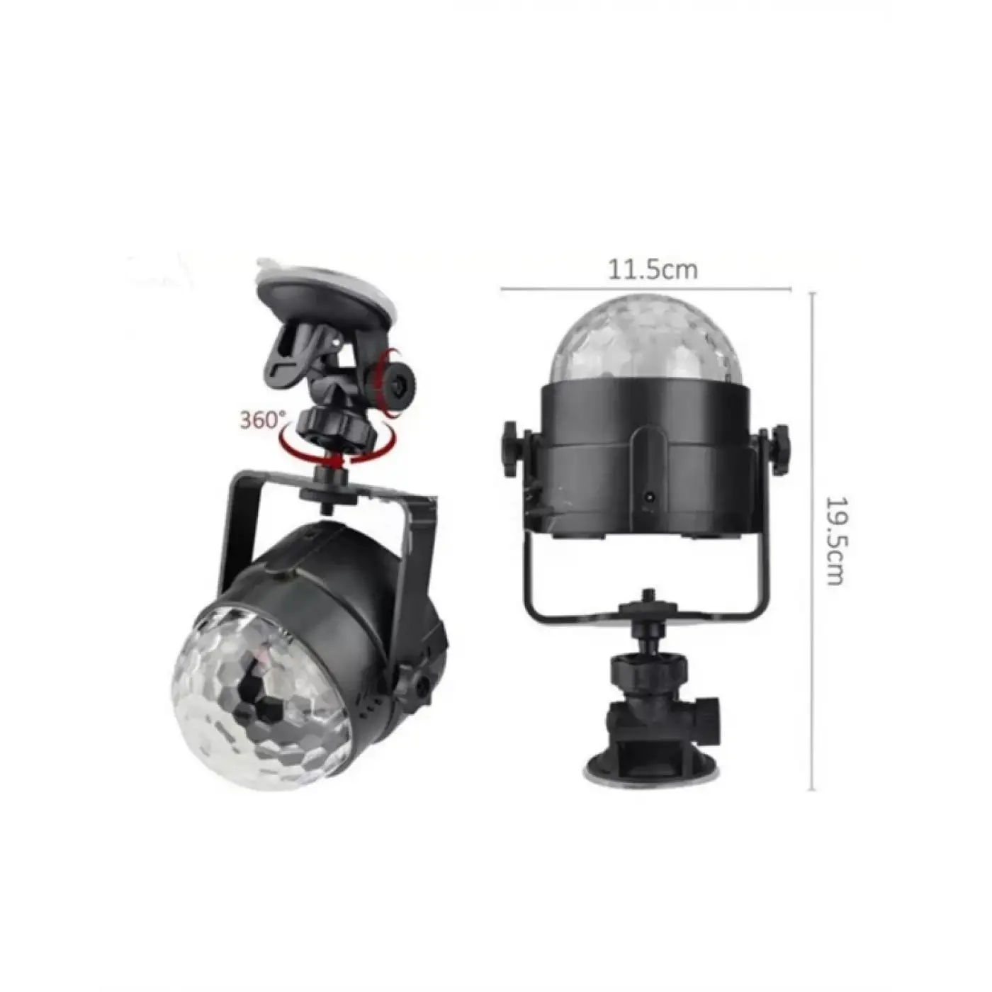 7 Farklı Aydınlatma Modu ve Ses Sensörlü Disko Topu Lambası