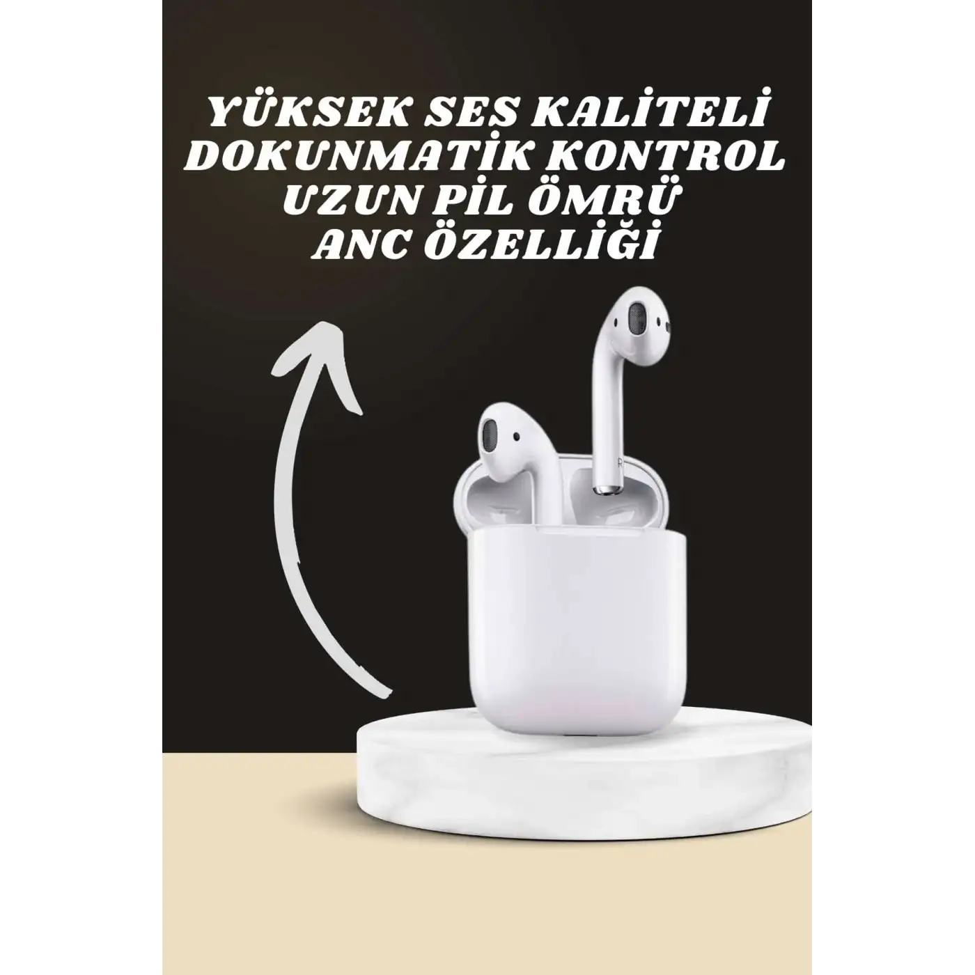 7 Kordonlu Akıllı Saat Ve 2.Nesil Kulaklık Yüksek Ses Kaliteli Uzun Pil Ömrü