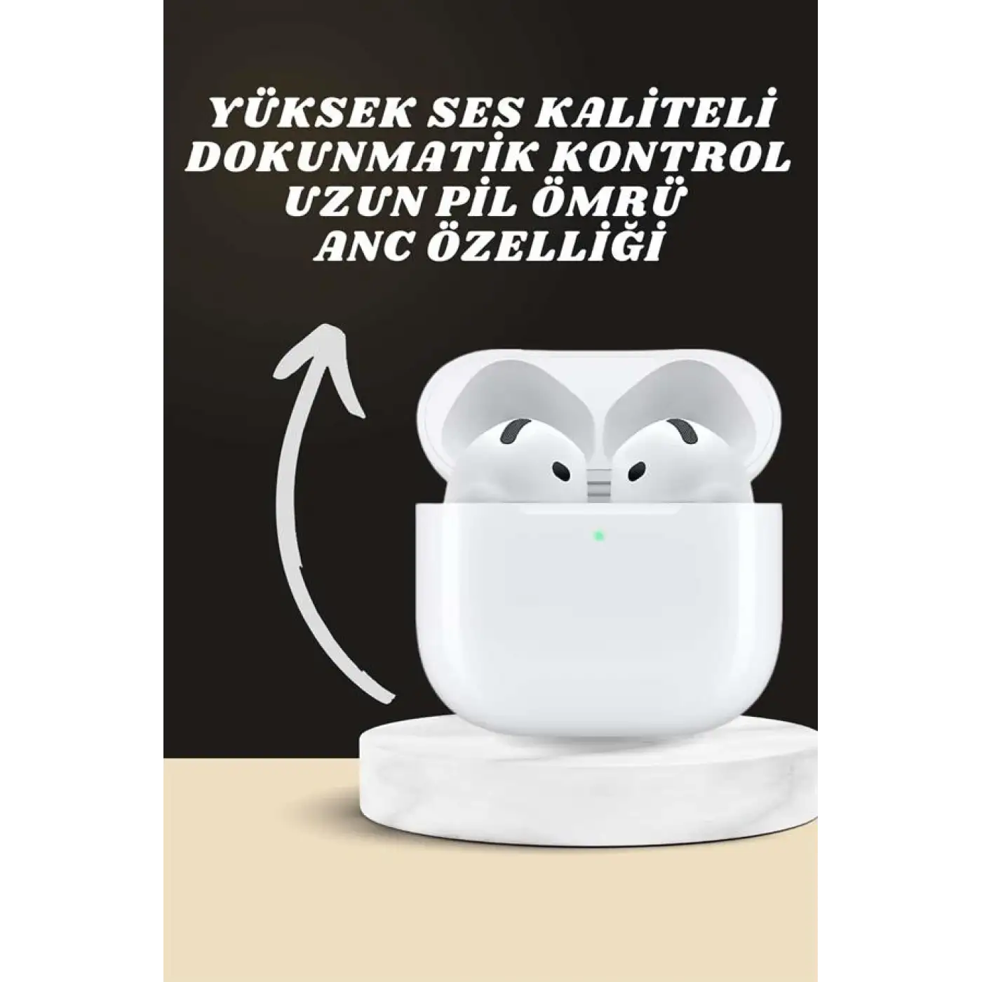 7 Kordonlu Akıllı Saat Ve Yeni Nesil Kulaklık Dokunmatik Ekran Android ve İOS Uyumlu