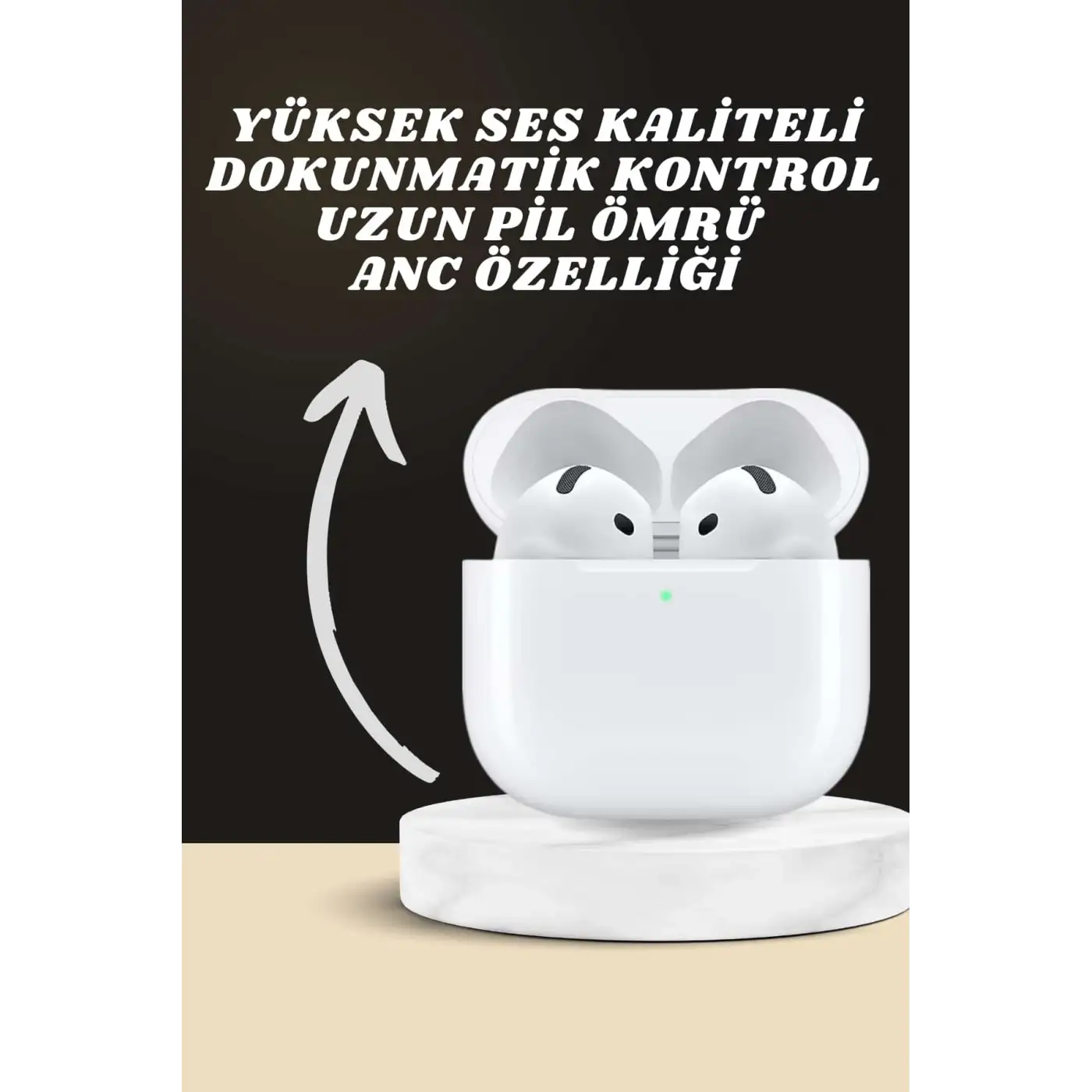 7 Kordonlu Akıllı Saat Ve Yeni Nesil Kulaklık Dokunmatik Ekran Android ve İOS Uyumlu