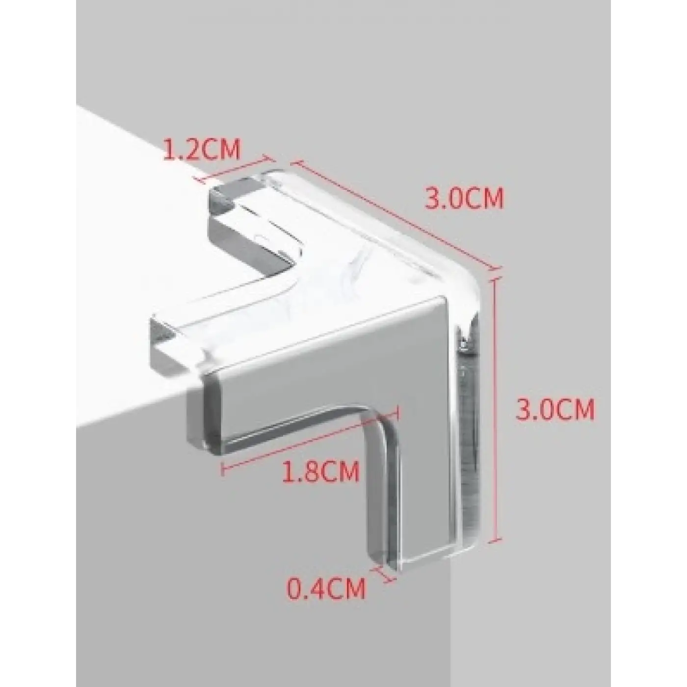 8li Set Silikon Şeffaf Masa Kenarı Koruma Atı