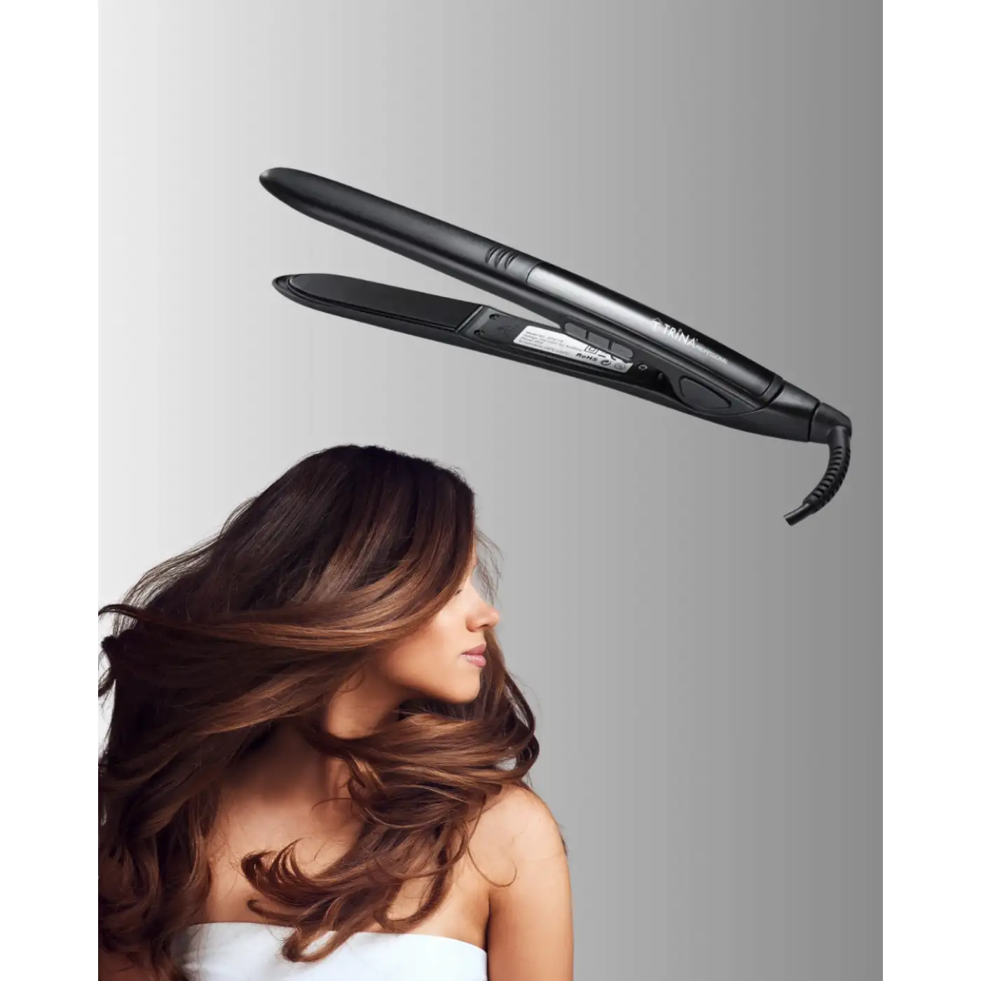 A Kalite Orijinal 2025 Isı Ayarlı Titanyum Seramik Plakalı Profesyonel Saç Düzleştirici