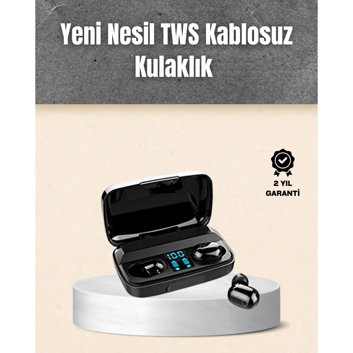 A10s TWS Ergonomik Bluetooth Kulaklık Uzun Pil Ömürlü