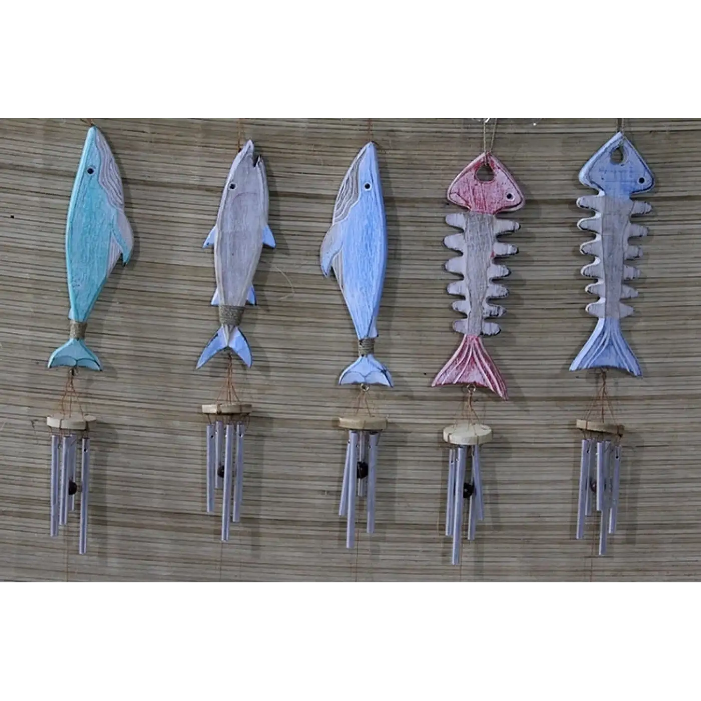 Ahşap Balıklı Metal Çan No:5