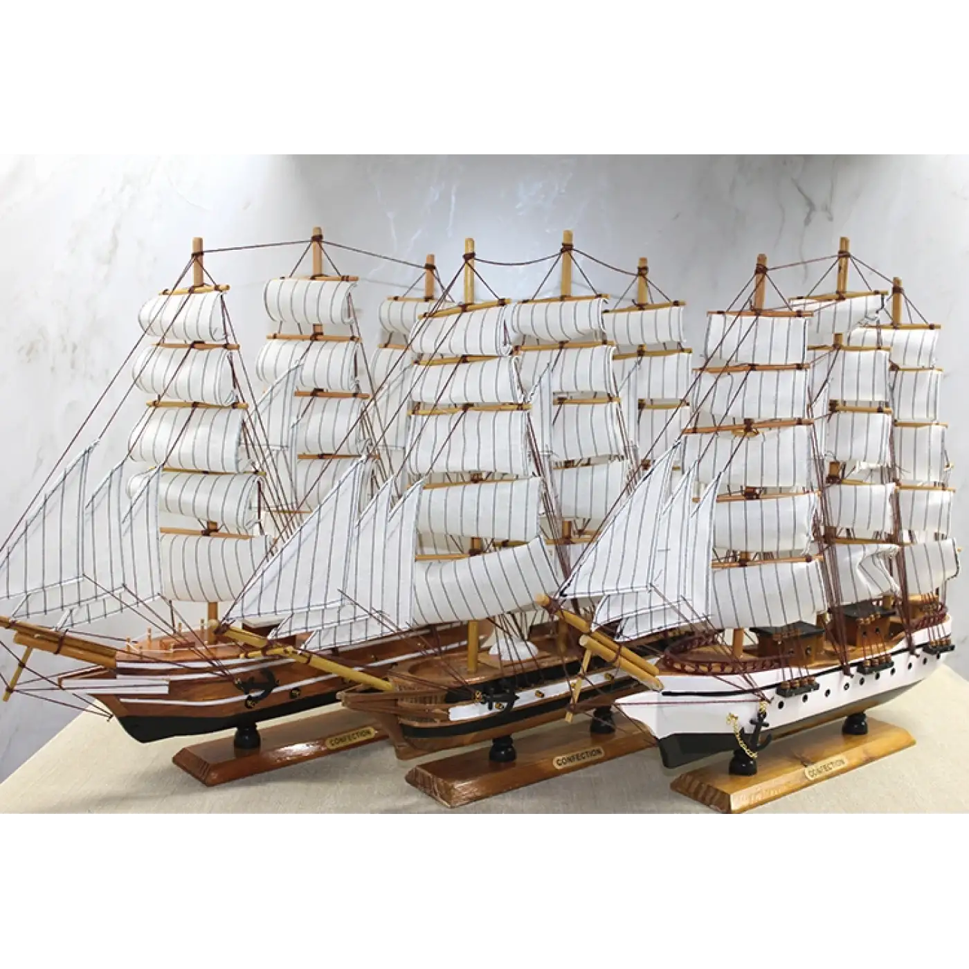 Ahşap Yelken Gemi Model 3