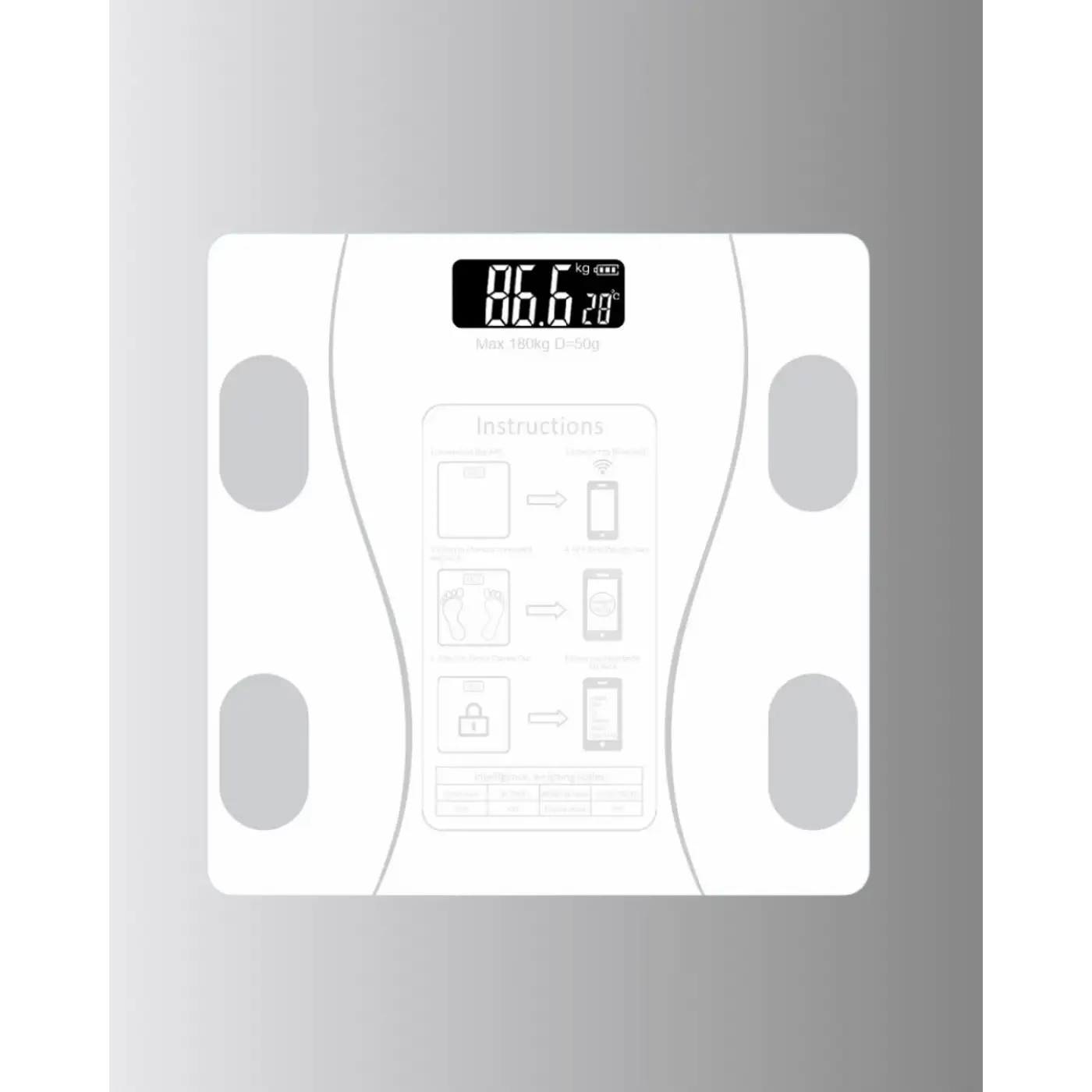 Akıllı Bluetooth Tartı – 8 Farklı Ölçüm Verisi, Otomatik Kişi Tanıma