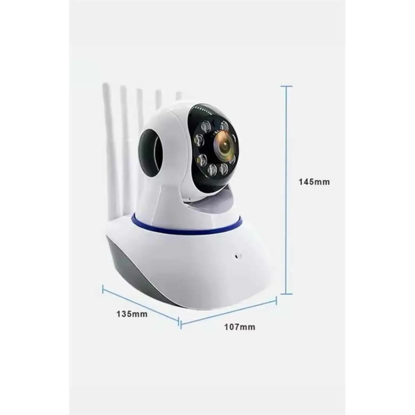 Akıllı Gece Görüşlü Sensörlü Wifi Kamera Telefondan Takip Edilebilir