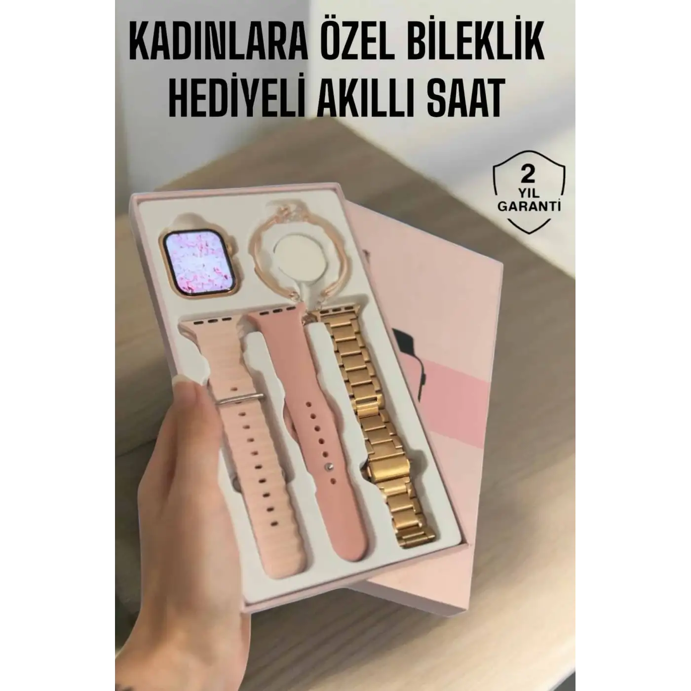Akıllı Saat Adımsayar, Nabız Takibi ve GPS Destekli Kadınlara Özel